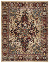 Safavieh Kashan 10'-0" x 14'-0" Rug in Ivory / Red