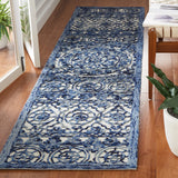 Safavieh Trace 2'-3" x 9'-0" Rug in Navy / Ivory