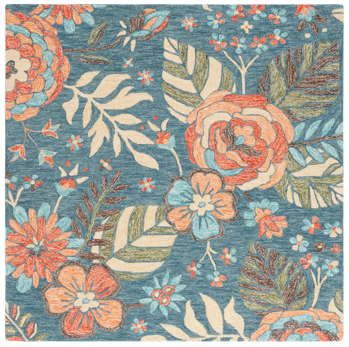 Safavieh Jardin 6'-0" x 6'-0" Rug in Blue / Green