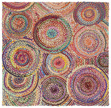 Safavieh Cape Cod 6'-0" x 6'-0" Rug in Natural / Multi