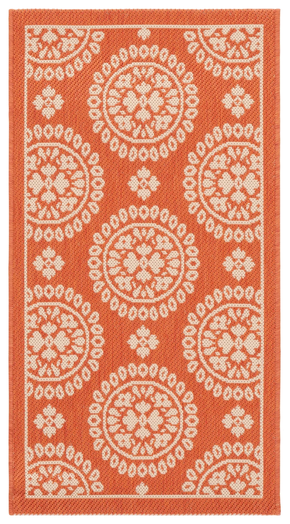 Safavieh Courtyard 2'-0" x 3'-7" Rug in Terracotta