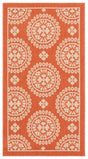Safavieh Courtyard 2'-0" x 3'-7" Rug in Terracotta