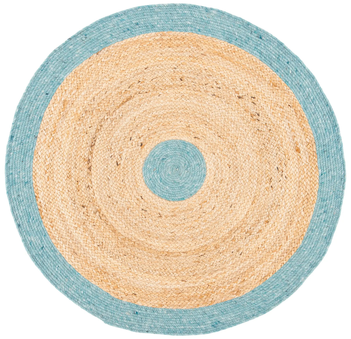 Safavieh Braided 3'-0" x 3'-0" Rug in Blue / Natural