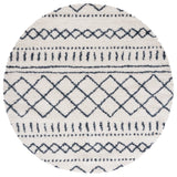 Safavieh Arizona Shag 5'-1" x 5'-1" Rug in Ivory / Slate