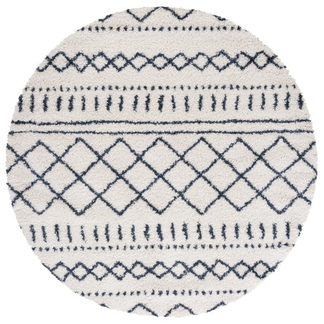 Safavieh Arizona Shag 5'-1" x 5'-1" Rug in Ivory / Slate