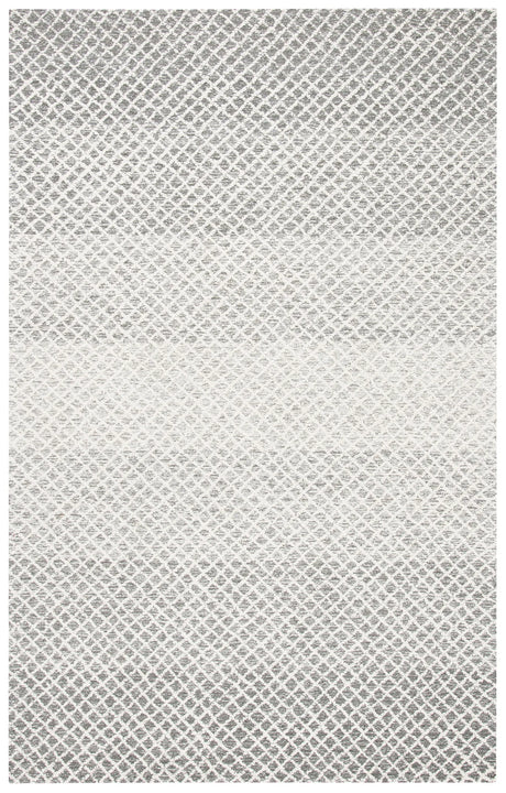 Safavieh Micro-Loop 4'-0" x 6'-0" Rug in Grey / Ivory