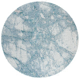 Safavieh Meadow 100 6'-7" x 6'-7" Rug in Turquoise / Ivory