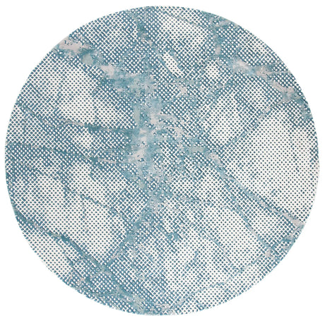 Safavieh Meadow 100 6'-7" x 6'-7" Rug in Turquoise / Ivory