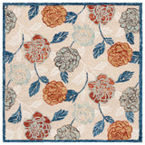 Safavieh Blossom 6'-0" x 6'-0" Rug in Beige / Red