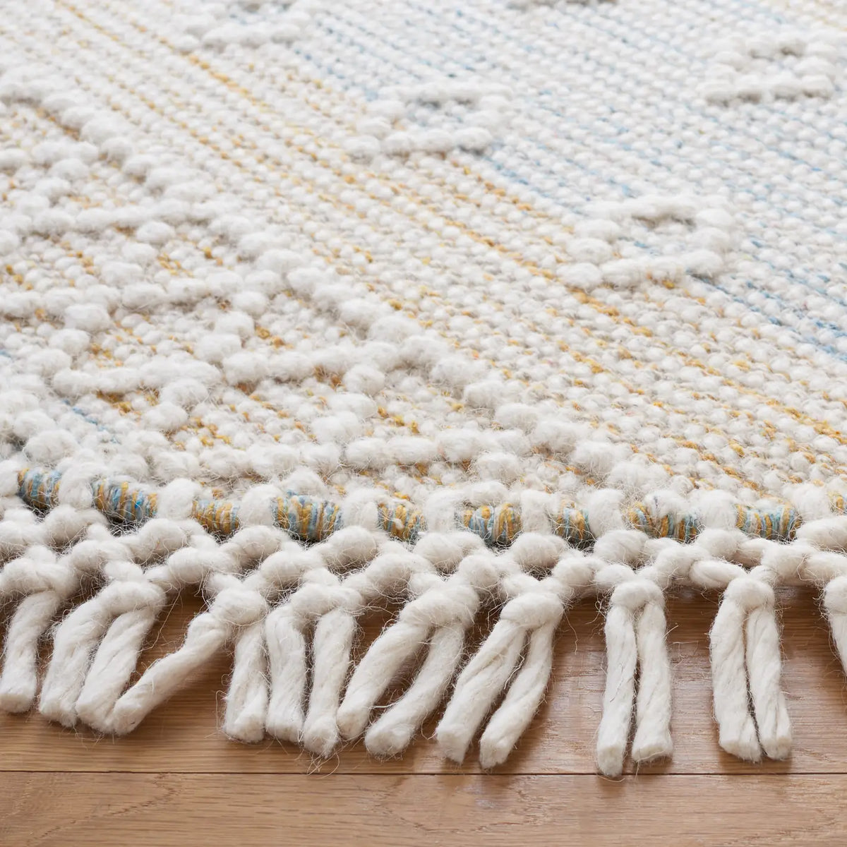 Safavieh Vermont 6'-0" x 6'-0" Rug in Light Blue / Yellow