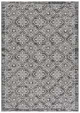 Safavieh Courtyard 5'-3" x 7'-7" Rug in Black / Light Grey