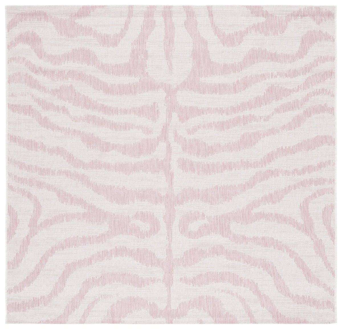 Safavieh Courtyard 6'-7" x 6'-7" Rug in Ivory / Pink