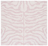 Safavieh Courtyard 6'-7" x 6'-7" Rug in Ivory / Pink