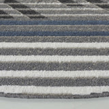 Safavieh Pyramid 6'-7" x 6'-7" Rug in Grey / Blue Ivory