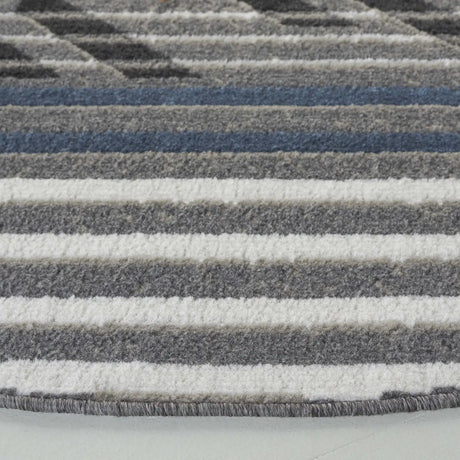 Safavieh Pyramid 6'-7" x 6'-7" Rug in Grey / Blue Ivory