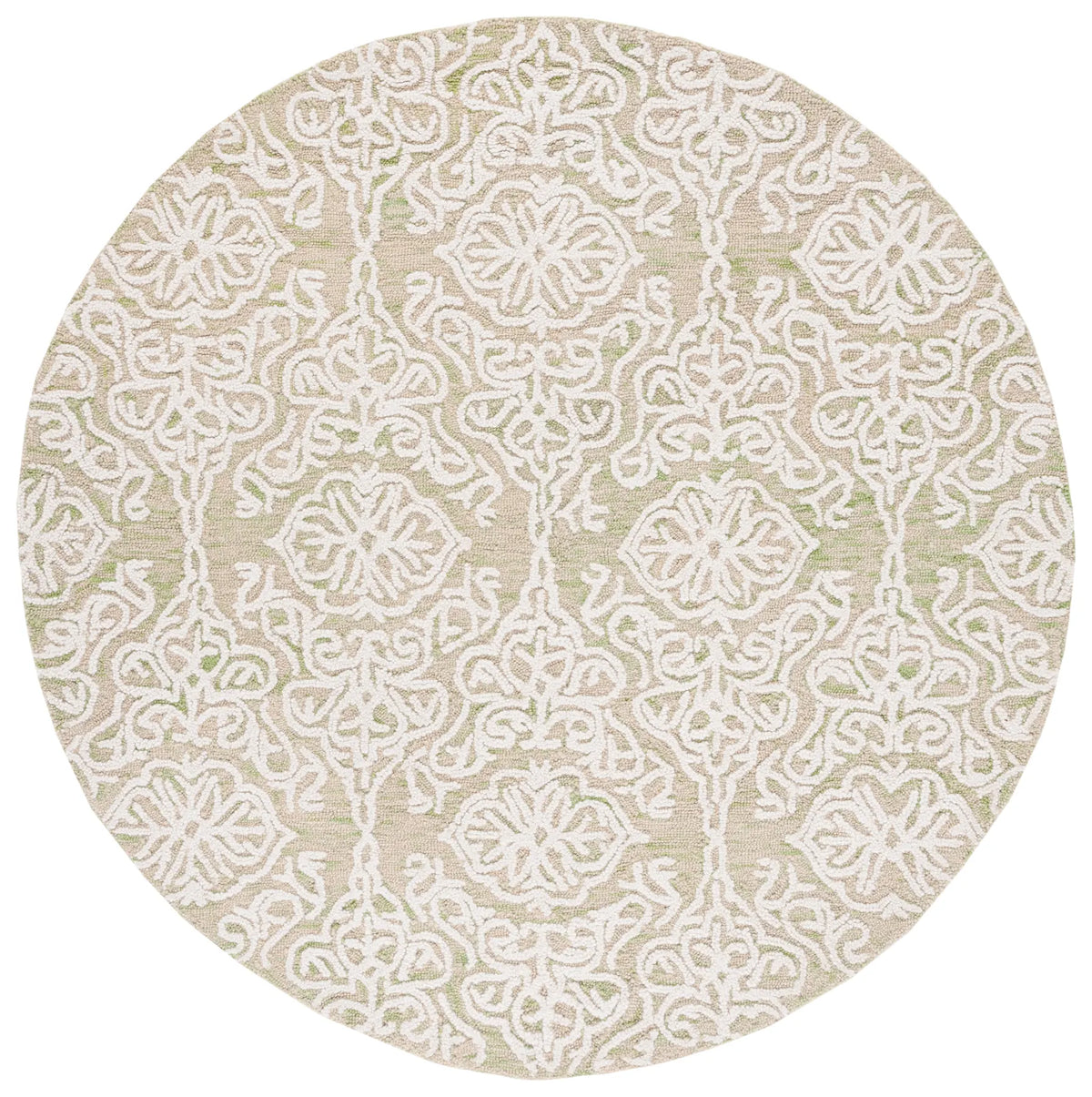 Safavieh Blossom 6'-0" x 6'-0" Rug in Light Green / Ivory
