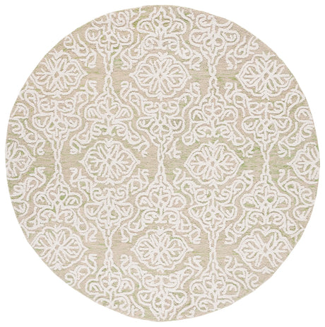 Safavieh Blossom 6'-0" x 6'-0" Rug in Light Green / Ivory