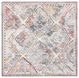 Safavieh Micro-Loop 5'-0" x 5'-0" Rug in Grey / Ivory