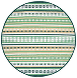 Safavieh Montauk 6'-0" x 6'-0" Rug in Green / Ivory