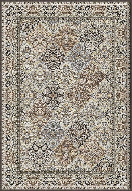 Dynamic Rugs Ancient Garden 57008 Brown/Blue Rug - Rectangular