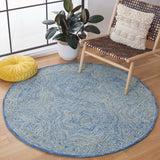 Safavieh Micro-Loop 5'-0" x 5'-0" Rug in Blue