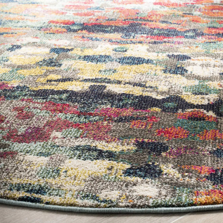 Safavieh Monaco 6'-7" x 6'-7" Rug in Green / Blue