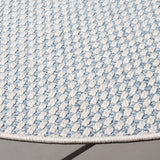 Safavieh Sisal All-Weather 6'-7" x 6'-7" Rug in Blue / Ivory