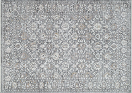 Dynamic Rugs Patara 10566 Power Loomed Traditional Dark Grey/Silver Rug - Rectangular