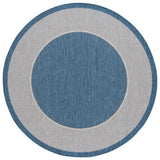 Safavieh Beach House 6'-7" x 6'-7" Rug in Blue / Ivory