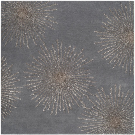 Safavieh Soho 6'-0" x 6'-0" Rug in Dark Grey / Silver