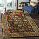 Safavieh Heritage 4'-0" x 6'-0" Rug in Charcoal / Blue
