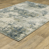 Oriental Weavers Sphinx Branson Br12A Beige/ Blue Rugs - angle detail