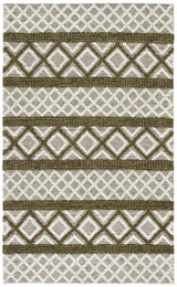 Safavieh Vermont 4'-0" x 6'-0" Rug in Ivory / Dark Green