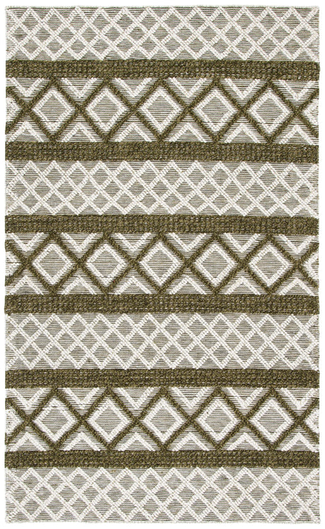 Safavieh Vermont 4'-0" x 6'-0" Rug in Ivory / Dark Green