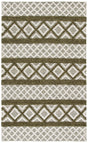 Safavieh Vermont 4'-0" x 6'-0" Rug in Ivory / Dark Green