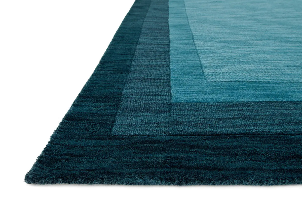 Loloi Hamilton Hm-01 Teal Rug - rug corner