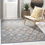Safavieh Kilim 4'-0" x 6'-0" Rug in Charcoal / Gold
