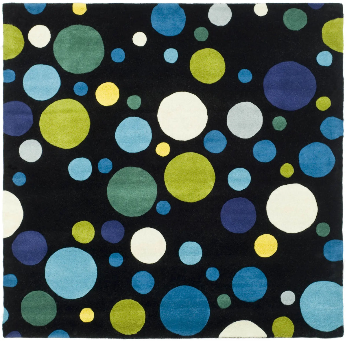 Safavieh Soho 6'-0" x 6'-0" Rug in Black / Multi