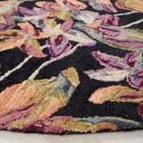 Safavieh Blossom 6'-0" x 6'-0" Rug in Black / Plum