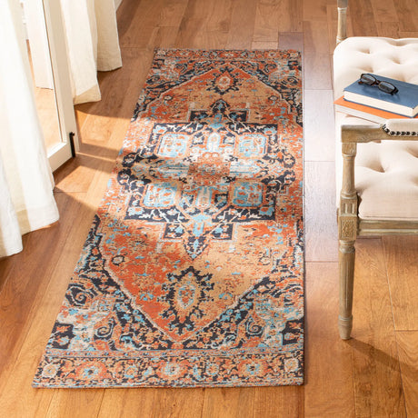 Safavieh Classic Vintage 2'-3" x 6'-0" Rug in Orange / Navy