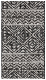 Safavieh Courtyard 2'-0" x 3'-7" Rug in Black / Grey