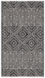 Safavieh Courtyard 2'-0" x 3'-7" Rug in Black / Grey