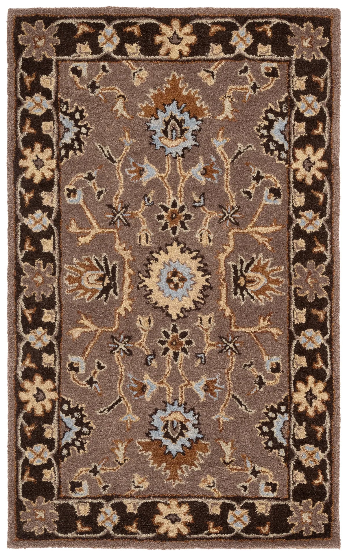 Safavieh Anatolia 3'-0" x 5'-0" Rug in Grey / Dark Grey