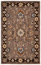 Safavieh Anatolia 3'-0" x 5'-0" Rug in Grey / Dark Grey
