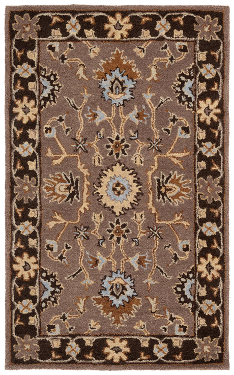 Safavieh Anatolia 3'-0" x 5'-0" Rug in Grey / Dark Grey
