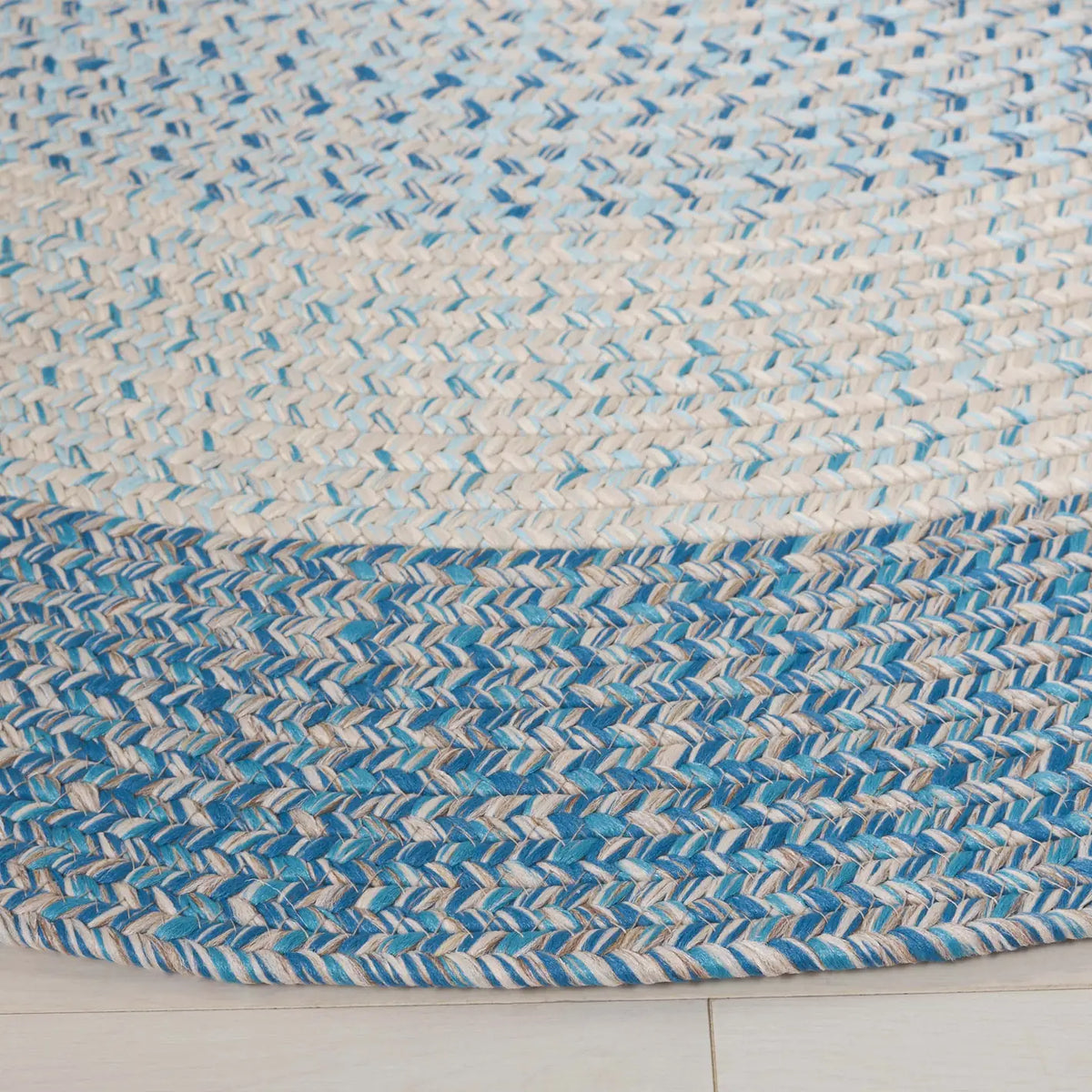 Safavieh Braided 5'-0" x 5'-0" Rug in Blue / Aqua