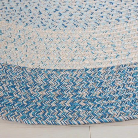 Safavieh Braided 5'-0" x 5'-0" Rug in Blue / Aqua