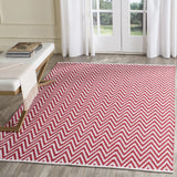 Safavieh Montauk 5'-0" x 7'-0" Rug in Red / Ivory