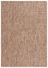 Safavieh Courtyard 4'-0" x 5'-7" Rug in Dark Grey / Rust