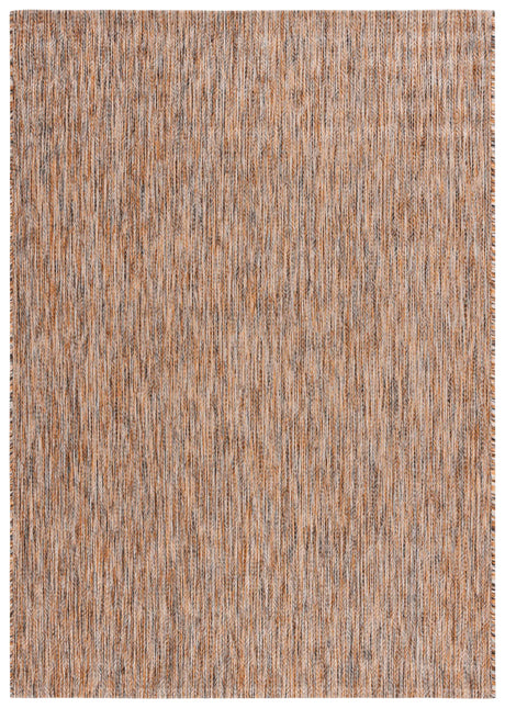 Safavieh Courtyard 4'-0" x 5'-7" Rug in Dark Grey / Rust
